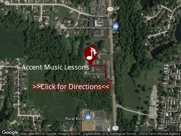 Google Map of Accent Music Lessons, LLC, 19 Emerald Terrace, Swansea, IL 62226